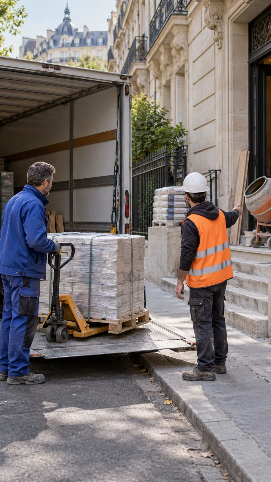 Matériaux et manutention sur site